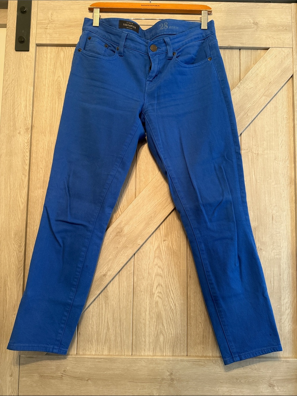 J. Crew Royal Blue Ankle Jeans